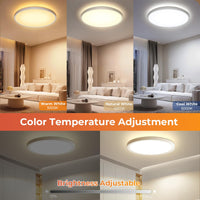 1 x RAW Customer Returns OTREN LED Ceiling Light Dimmable, Color Changing Ceiling Lamp LED Compatible with Alexa Google Assistant, IP44 Smart Lamp with Remote Control for Bedroom Dining Room Kitchen Bathroom, 30CM - RRP €29.63