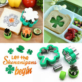 1 x RAW Customer Returns Keepaty Shamrock Cookie Cutters Set, 8-piece St. Patrick s Day four-leaf cookie cutter stamp shape - RRP €11.09