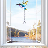 1 x RAW Customer Returns Suncatcher Crystal Window Hanging, Hummingbird Pendant Suncatcher Rainbow Maker for Home Garden Christmas Wedding Decoration, Gifts for Women Girls Bird Lovers - RRP €12.22