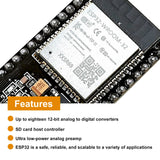 1 x RAW Customer Returns ESP32 ESP32 Wroom 3 pieces ESP32-WROOM-32D development board MicroUSB interface 2.4GHz dual-mode WiFi Bluetooth dual cores microcontroller for Arduino 38PIN  - RRP €17.99