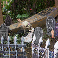 1 x RAW Customer Returns EXCEART Pack of 5 Halloween Rip Cemetery Decor Foam Tombstone Scary Halloween Tombstone Decoration for Haunted House Garden - RRP €21.18