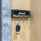 1 x RAW Customer Returns Marshall key holder, wall mounted keyboard, Jack Rack 2.0 JCM800 keyboard hook holder, Marshall key holder with 4 guitar plugs - RRP €17.7