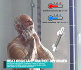 1 x RAW Customer Returns 2 Pieces Shower Handle, Shower Handle with Suction Cups, Shower Handle for Elderly, Bathroom Grab Bar, Toilet Shower Handle with Suction Cup for Elderly and Children - RRP €40.33