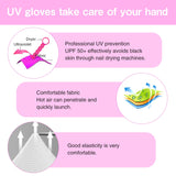 15 x Brand New xnnmzhao UV Gloves Manicure, 4 Pairs UV Protection Fingerless Gloves, Gel Manicure Gloves for Nail Polish Nail Art Dryer Protect Hand from LED Lamps White  - RRP €120.75