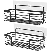 1 x RAW Customer Returns Oriware Adhesive Shower Basket Shelves Bathroom Organizer Shelf SUS304 Stainless Steel No Drill - 2 Pieces - RRP €23.54