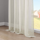 1 x RAW Customer Returns Topfinel set of 2 curtains with ruffle tape, transparent curtains for the living room, bedroom, window curtain 140 x 240 cm W x H beige - RRP €29.99