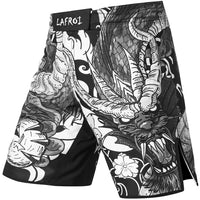 1 x RAW Customer Returns LAFROI Men s MMA Cross-Training Boxing Shorts Trunks Fight Wear with Drawstring and Pocket Dragon,XL  - RRP €24.99