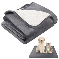 12 x Brand New XREE Dog Blanket Waterproof, 75x100cm Cat Blanket Fluffy and Soft Dog Blanket Large Dog Thermal Blanket Cat Washable Blanket Pet Blanket for Sofa Chair Car Home On the Go Gray  - RRP €169.32