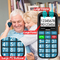 1 x RAW Customer Returns uleway 4G senior cell phone without contract, senior cell phone with  buttons, pensioner cell phone  button cell phone with USB-C, 1.7 inch LCD, SOS function, flashlight, charging station, use of the nano SIM - RRP €50.41