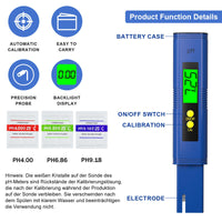 39 x RAW Customer Returns RUNBO pH meter 4 in 1 - digital water quality tester for pH TDS EC temperature, aquarium thermometer, conductivity meter for aquarium, pools, drinking water, swimming pool - RRP €1013.61