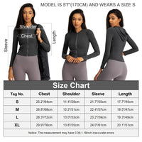 1 x Brand New FEOYA Women s Running Jacket Long Sleeve Hooded Jacket Sports Jacket Running Sweat Jacket for Yoga Fitness Top Sport Workout Running Shirt Training Jacket Top S-XL Grey, L, L  - RRP €36.79