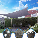 1 x RAW Customer Returns QOFLY shade net with eyelets 2x2m, durable garden shade net, 90-95 shading rate, water and air permeable, for outdoor patio carport - RRP €17.5