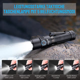 1 x RAW Customer Returns TrustFire Flashlight LED, 3300 Lumen Flashlight MC5 Brighter than Any Flashlight LED 10000 Lumen Tactical Flashlight LED Flashlight Extremely Bright IPX8 Waterproof LED Flashlight Rechargeable - RRP €49.76