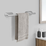 1 x RAW Customer Returns Towel holder without drilling set, 6-piece bathroom towel holder, silver, 40 cm self-adhesive towel holder, thickened 304 stainless steel bathroom kit, self-adhesive, ideal for bathroom, toilet, kitchen - RRP €20.4