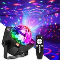 1 x RAW Customer Returns Disco ball party light, black light party light music controlled DJ light 7 RGB disco ball for home room dance parties birthday karaoke Halloween Christmas - RRP €36.29