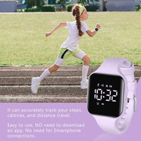 1 x RAW Customer Returns flintronic pedometer watch, fitness watch, digital watch for children, step counter pedometer, without Bluetooth app and mobile phone activity tracker, fitness bracelet tracker, for running, walking - RRP €14.75