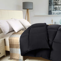 1 x RAW Customer Returns Utopia Bedding duvet 200 x 200 cm, all-year-round duvet, lightweight duvet with polyester filling, microfiber sleeping blanket black  - RRP €26.16