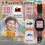 1 x RAW Customer Returns FRLONE Kids Smartwatch Phone IP67 Smartwatch Boys Girls with Touch Screen 5 Games Camera Alarm SOS Call Digital Wrist Watch for 3-13 Years Children Birthday Gift Black  - RRP €39.32