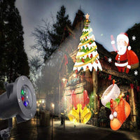 1 x RAW Customer Returns TEDD LED Projector Christmas Santa Claus Lamp Waterproof Projection Lamp for Indoor and Outdoor Decoration Christmas Party Garden Bar - RRP €25.99