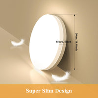 1 x RAW Customer Returns EASY EAGLE ceiling lamp LED ceiling light flat 48W 3000K 4800LM warm white round bathroom lamp IP44 waterproof modern panel lamp for kitchen living room basement lamp bedroom hallway 30 cm - RRP €28.49