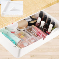 1 x RAW Customer Returns DBREAKS Drawer Under Desk, Self-Adhesive Drawer, Hidden Drawer Compartment, White Desk Drawer, Desktop Organizer Box for Home, School and Office 33 23.5 8.5cm  - RRP €23.18