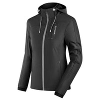 1 x RAW Customer Returns KUTOOK softshell jacket women s winter hiking jacket waterproof breathable softshell autumn jacket transition jacket hooded jacket outdoor jacket gray L - RRP €64.36