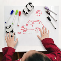 1 x RAW Customer Returns pandaonly Whiteboard Sponge Magnetic Small, 9 Pieces Panda Design Whiteboard Eraser Mini Whiteboard Sponge Magnetic Cartoon for Classroom Home Office School - RRP €13.08