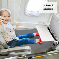 1 x RAW Customer Returns Airplane Bed for Kids, Children s Bed Airplane 43.5 78.5cm, Airplane Gadgets Seat Extension Airplane Children, Portable Travel Bed for Toddlers, Airplane Footrest Children Foldable Gray  - RRP €22.28