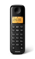 1 x RAW Customer Returns Philips cordless telephone D1602B 01 Duo - DECT telephone 2 pieces - house telephone with 1 6 inch display - phone book and caller number recognition - range 300 m - volume control - plastic - black - RRP €32.39