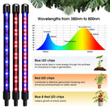 1 x RAW Customer Returns wolezek LED plant lamp, plant light, 80 LEDs plant light red blue full spectrum grow light for indoor plants with timer, 3 types of mode 10 light intensities for vegetables - RRP €27.22