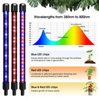 1 x RAW Customer Returns wolezek LED plant lamp, plant light, 80 LEDs plant light red blue full spectrum grow light for indoor plants with timer, 3 types of mode 10 light intensities for vegetables - RRP €29.99