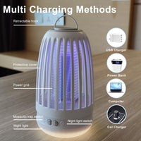 1 x RAW Customer Returns Mosquito Killer Lamp, Electric Insect Killer with Night Light 2 in 1, Powerful Pest Control Traps for Indoor and Outdoor - RRP €28.22