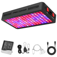 1 x RAW Customer Returns Phlizon 1200W LED Grow Light LED Growth Light with Samsung SMD LEDs Full Spectrum Plant Light Double Switch Growth LED for Indoor Plants Vegetables and Flowers - RRP €118.98