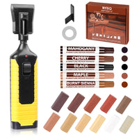 2 x RAW Customer Returns NYBQ Laminate Repair Kit, 24 Pieces Wood Parquet Repair Kit New Upgrade Melting Tool, 11 Colors Hard Wax for Wood Putty Vinyl Flooring Wooden Floors Furniture Worktop Repair Set Gray - RRP €45.2