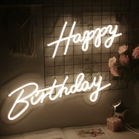 1 x RAW Customer Returns Happy Birthday Neon Sign Happy Birthday Sign Led Letters Sign Happy Birthday Decorations for Baby, Birthday Party, Kids Gift - RRP €74.99