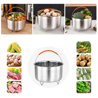 1 x RAW Customer Returns Steamer Basket for Instant Pot, Vegetable Steamer Basket, Stainless Steel Steamer Basket Insert for Pots 8qt  - RRP €28.99