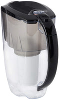 1 x RAW Customer Returns AQUAPHOR water filter jug Prestige Black incl. 1 A5 filter I Carafe for 2.8l I Fits in the fridge door I Reduces limescale chlorine I Table water filter I Practical filter jug - RRP €16.98