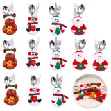 2 x RAW Customer Returns qipuneky 12 Pieces Christmas Ornaments Cutlery Bag, 4 Styles Christmas Home Table Decoration, Christmas Gift, for Christmas Decorations - RRP €22.18