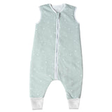 1 x RAW Customer Returns Sweety Fox winter sleeping bag with feet 2.5 tog - 100 organic cotton OEKO-TEX certified pollutant-free - winter sleeping bag with feet - pijama green, 80 cm  - RRP €25.8