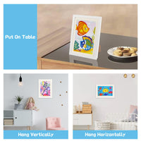 1 x RAW Customer Returns Cezlstesy 2 pieces A4 picture frames for children s drawings, hinged wooden photo frame, front opening for 150 children s drawings, for storing and presenting works of art - RRP €22.99