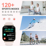 1 x RAW Customer Returns Fitonus Women s Smart Watch with Calls, 2.01 HD Smartwatch with Voice Assistant 120 Sports Sleep Monitor Heart Rate Monitor, IP68 Waterproof Sports Watch for Android iOS, Pink - RRP €19.99