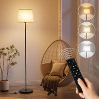 1 x RAW Customer Returns GPATIO Floor Lamp with Remote Control, Floor Lamp with 11 Color Changes, Continuous Brightness, Floor Lamp with Dimmable Bulb for Living Room, Bedroom, Office - RRP €65.99