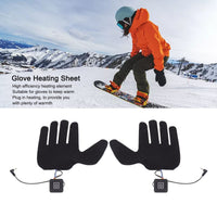 1 x RAW Customer Returns Heated, 2 pieces electric heating gloves, 3 adjustable gears, rechargeable electric heating gloves for winter, heated mittens - RRP €12.43