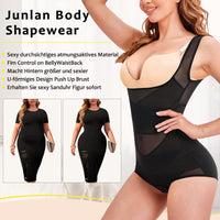 1 x RAW Customer Returns Junlan Body Shapewear - Women s Tummy Shaping Bodysuit, Black, XL - RRP €24.0