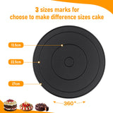 1 x RAW Customer Returns MetVot Cake Plate Rotating 27 cm Turntable Cake Rotating Cake Plate Cake Plate for Decorating Cakes Turntable for Cakes - RRP €16.13