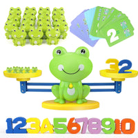 1 x RAW Customer Returns GILOBABY Mathematical Games Scales for Children, Frog Counting Toys for Children with Digital Addition and Subtraction, Early Educational Games Gift for Children Girls and Boys aged 3 to 5 Years - RRP €20.4