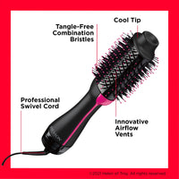 1 x RAW Customer Returns Revlon Salon One-Step Hair Dryer and Volumiser One-Step, ION CERAMIC TECHNOLOGY, Medium to Long Hair RVDR5222UK - UK PLUG SYSTEM - RRP €41.53