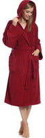 1 x RAW Customer Returns Ladeheid Bathrobe 100 Cotton Women s Home Clothing LA40-193 Bordeaux-27 Density 400 , XL  - RRP €39.31