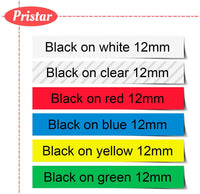 1 x RAW Customer Returns Pristar 12mm Compatible for Brother TZe-131 TZe-231 TZe-431 TZe-531 TZe-631 TZe-731 Tze 12mm 0.47 Label Tape for Brother Ptouch PT-H107B P710BT H100LB E110 H100R D210 H110 D400 H101C D200 D600 H105 - RRP €19.85