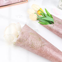 1 x RAW Customer Returns SWAWIS fleece table runner rose gold 30cmx20M table runner birthday Christmas table runner tablecloth paper roll table ribbon for weddings Valentine s Day birthday baptisms festive decoration - RRP €19.15